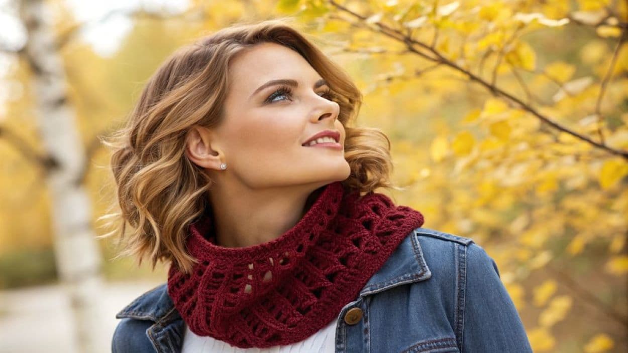 crochet neck warmer