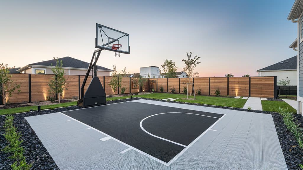 backyard basketball court designs
