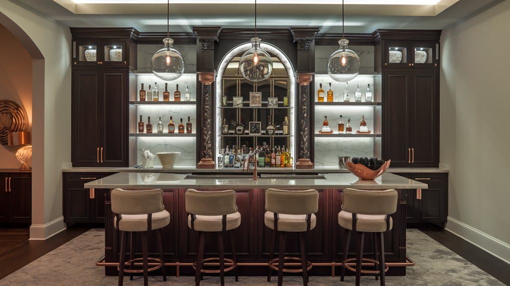 creative basement bar designs