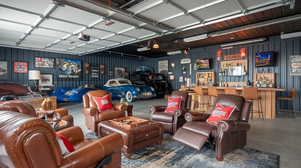 creative garage man caves