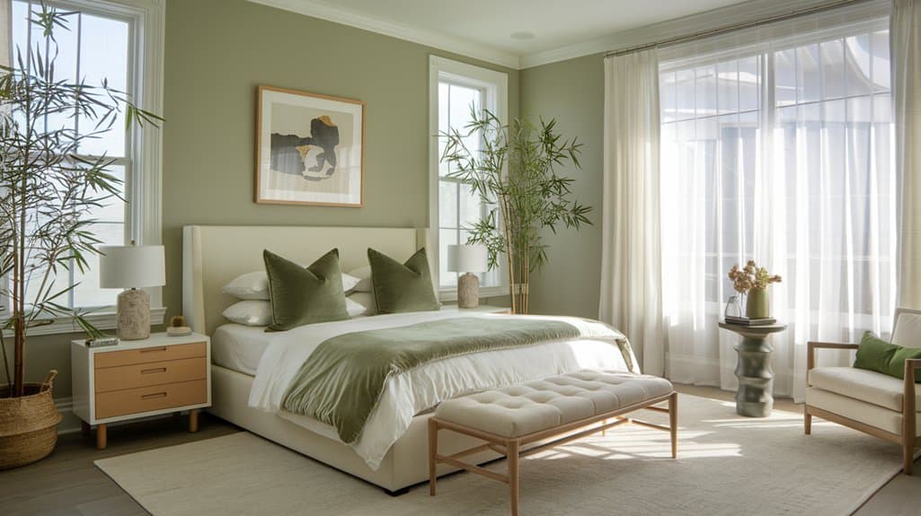 inspiring green bedroom designs