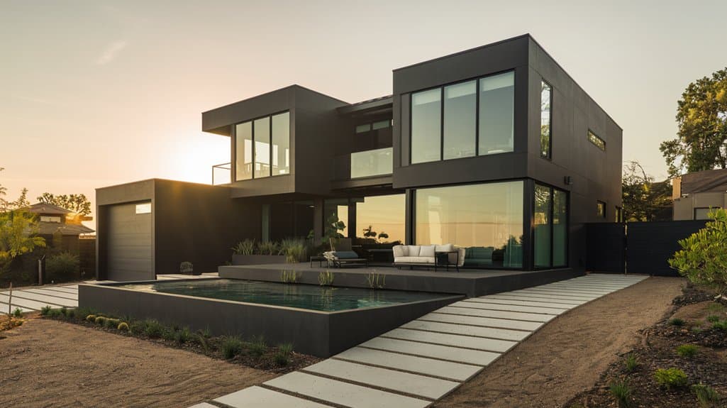 stunning black house designs