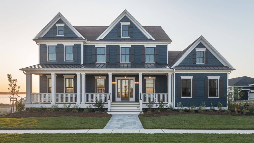 stunning blue house designs