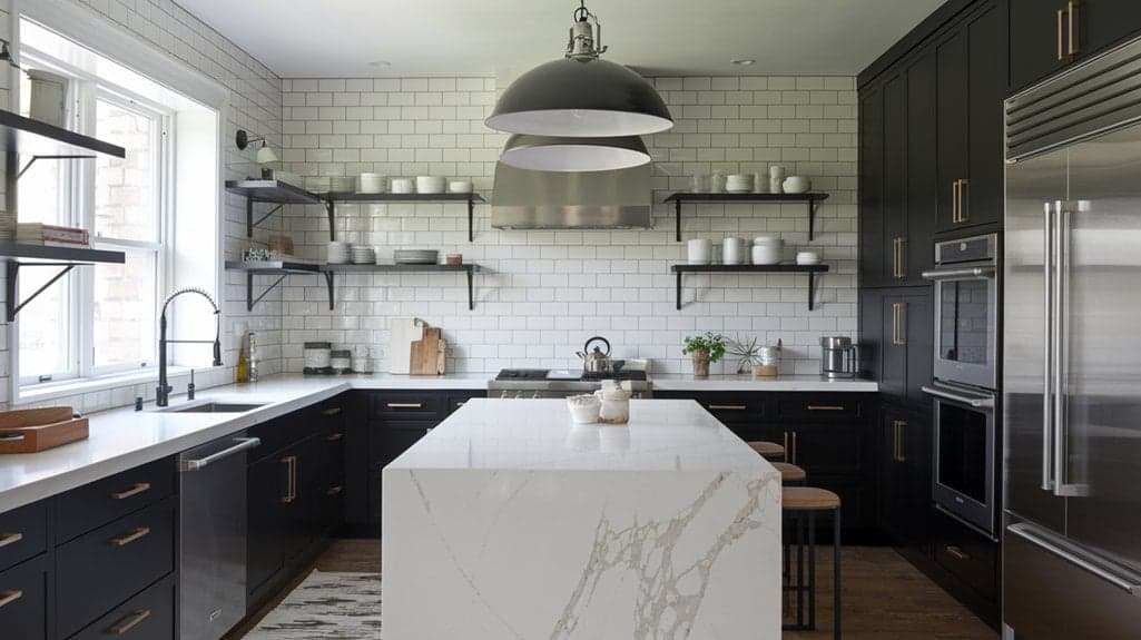 stunning monochrome kitchen designs