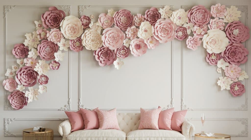 stunning paper flower decor
