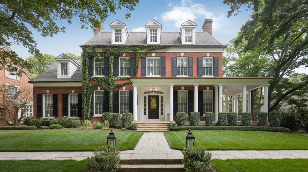 stunning red brick homes